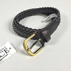 The Children's Place Brown Braided‎ Belt - Size 4-7 Kids Boys Girls